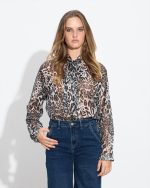 SHIRT CHIFFON ANIMAL PRINT - Image 6