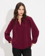 SHIRT CREPE MAO NECK