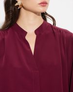 SHIRT CREPE MAO NECK - Image 8