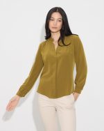 SHIRT CREPE MAO NECK - Image 17