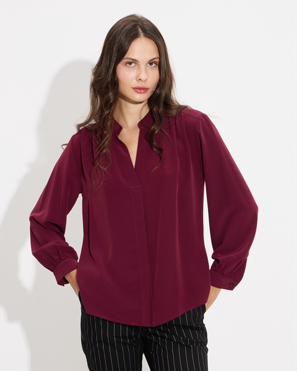 50035A.jpg SHIRT CREPE MAO NECK - Image 1