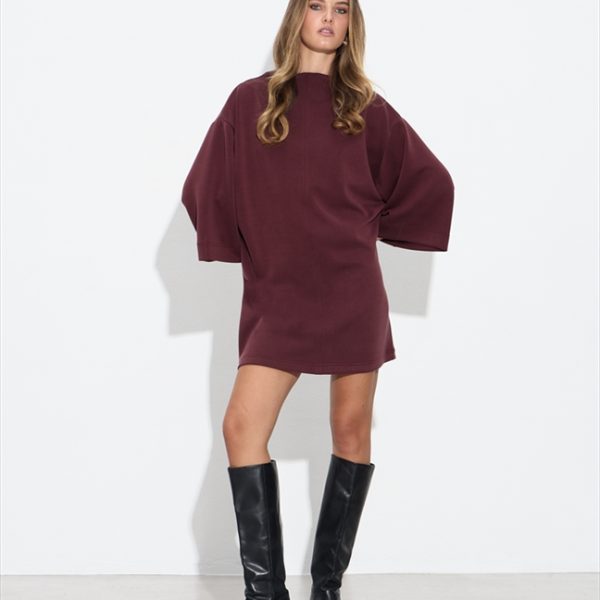 DRESS SHORT HIGH ROUND NECK