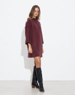 DRESS SHORT HIGH ROUND NECK - Image 12