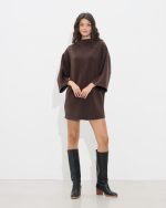 DRESS SHORT HIGH ROUND NECK - Image 13