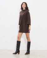 DRESS SHORT HIGH ROUND NECK - Image 14