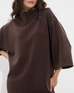 DRESS SHORT HIGH ROUND NECK - Image 15