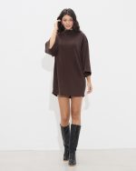 DRESS SHORT HIGH ROUND NECK - Image 18