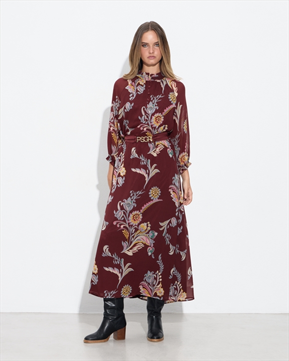 70021.jpg DRESS MIDI CHIFFON PRINTED - Image 1