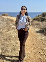 TROUSER COTTON FLARED LEG
