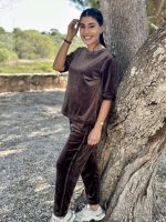 VELVET TROUSER SIDE STRIPE - Image 11