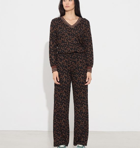 TROUSER KNIT PRINTED