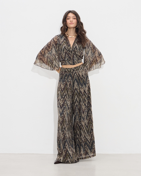 20107.jpg TROUSER CHIFFON ZIG ZAG - Image 1