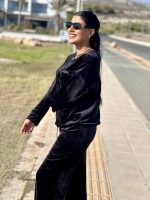 VELVET SWEATSHIRT LONG SLEEVE - Image 7