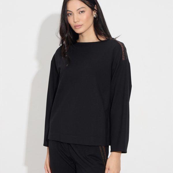 BLOUSE SCUBA STRIPES SHOULDER