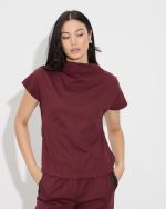 BLOUSE SCUBA SHORT SLEEVE