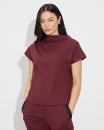 BLOUSE SCUBA SHORT SLEEVE - Image 9