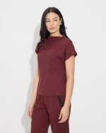 BLOUSE SCUBA SHORT SLEEVE - Image 10