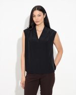 BLOUSE CREPE SLEEVELESS
