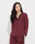 BLOUSE SCUBA V NECK - Image 9