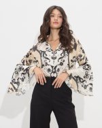SHIRT PRINTED MAO V NECK