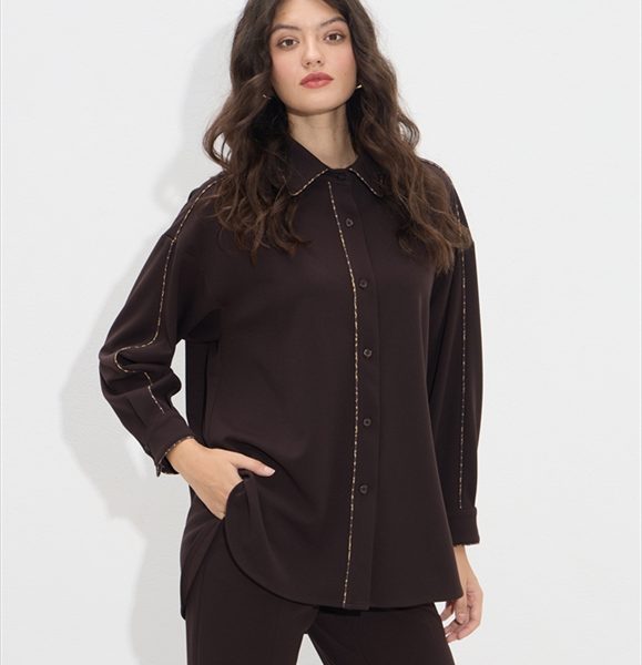 SHIRT OVERSIZE CONTRAST SIDE