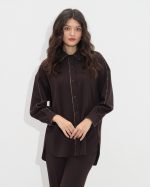 SHIRT OVERSIZE CONTRAST SIDE - Image 8
