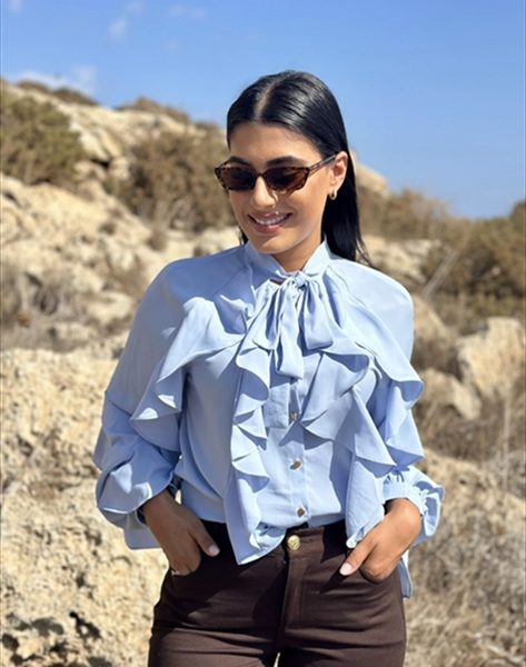 SHIRT CHIFFON RUFFLES