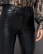 TROUSER ECO LEATHER FLARED LEG - Image 5