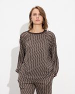 BLOUSE KNITTED ZIK ZAK