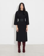 MIDI DRESS THREE QUARTER SLEEVE