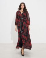 MAXI CHIFFON WRAP DRESS