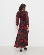 MAXI CHIFFON WRAP DRESS - Image 5