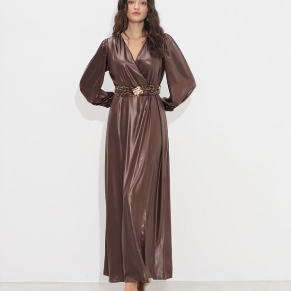 MAXI METALLIC DRESS