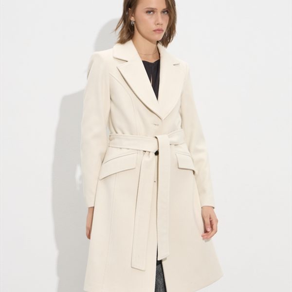 KNEE LONG DIAGONAL COAT