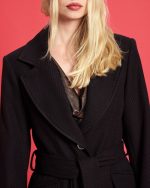 KNEE LONG DIAGONAL COAT - Image 6