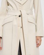 KNEE LONG DIAGONAL COAT - Image 11