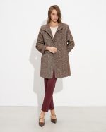 COAT HERRINGBONE BLEND BOUCLE