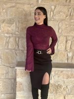 KNITTED SKIRT BUCKLE