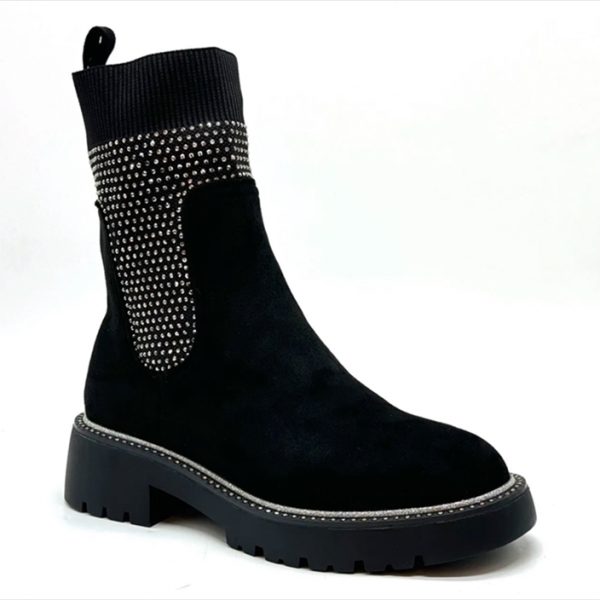 SUEDE SOCK BOOTS