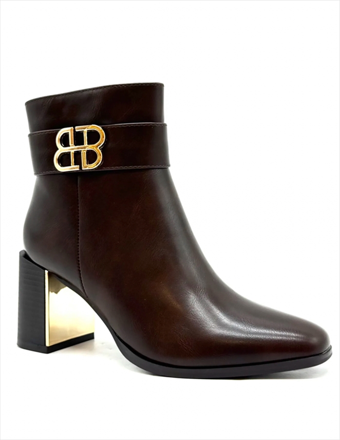 SHO1725W.jpg ANKLE BOOTS GOLD DETAILS - Image 1