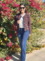 CROP TWEED CHECKERED JACKET - Image 3