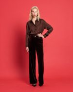 TROUSER VELVET WIDE LEG - Image 3