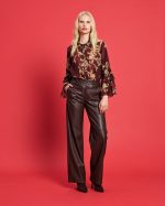 TROUSER WIDE LEG ECO LEATHER - Image 2