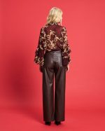 TROUSER WIDE LEG ECO LEATHER - Image 5