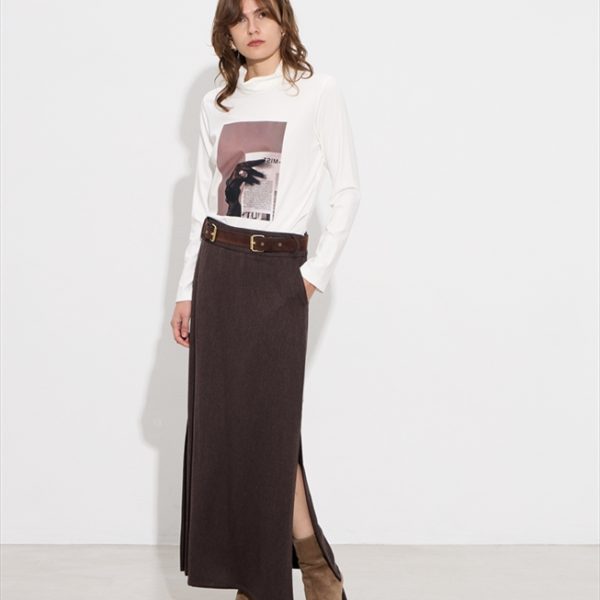 MAXI SKIRT SPLIT OFF SIDE