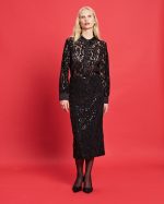 MIDI SKIRT LACE SEQUIN - Image 3