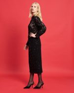 MIDI SKIRT LACE SEQUIN - Image 4