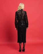 MIDI SKIRT LACE SEQUIN - Image 6