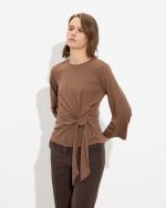 BLOUSE KNITTED FRONT KNOT - Image 8