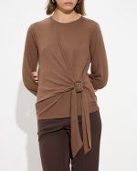 BLOUSE KNITTED FRONT KNOT - Image 12